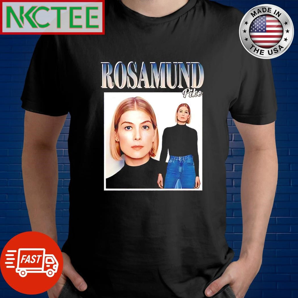 Nice Rosamund Pike Film Actress vintage shirt Unisex T-shirt, Sweatshirt, Hoodie, Long Sleeve Tee - T-Shirt, Sweatshirt, Hoodie