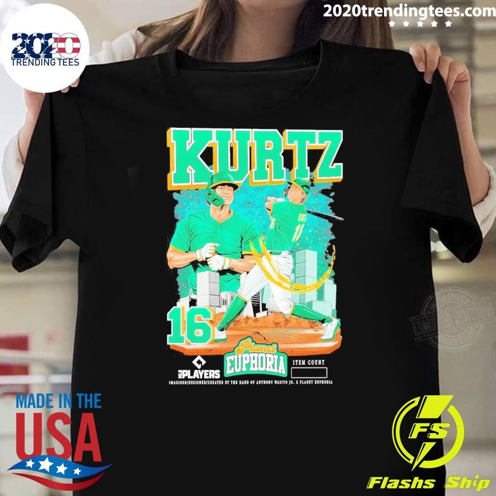 Nick Kurtz Athletics Mlb Players Planet Euphoria Artwork 2026 Shirt Unisex T-shirt, Sweatshirt, Hoodie, Long Sleeve Tee - T-Shirt, Sweatshirt, Hoodie