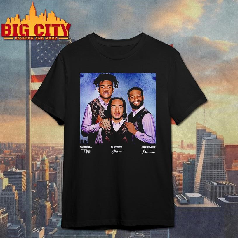 Nico Collins CJ Stroud Tank Dell Step Brothers Shirt Unisex T-shirt, Sweatshirt, Hoodie, Long Sleeve Tee - T-Shirt, Sweatshirt, Hoodie
