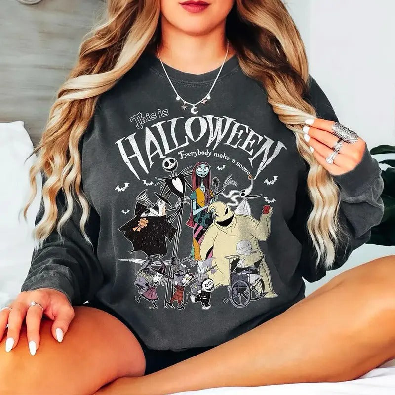 Nightmare Before Vintage Halloween Shirt Skellington Halloween Halloween Trip Shirt Nightmare Shirt Halloween T-Shirts, Hoodie, Sweatshirt - T-Shirt, Sweatshirt, Hoodie