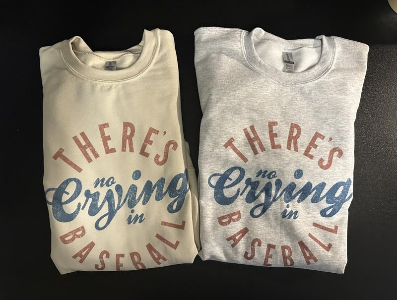 No Crying Baseball T-Shirts, Hoodie, Sweatshirt - T-Shirt, Sweatshirt, Hoodie