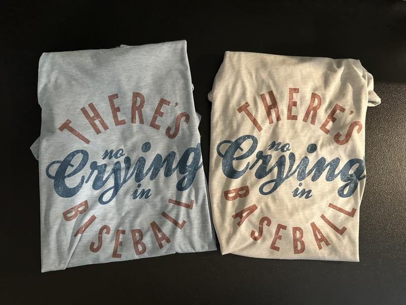 No Crying Baseball Vintage T-Shirts, Hoodie, Sweatshirt - T-Shirt, Sweatshirt, Hoodie