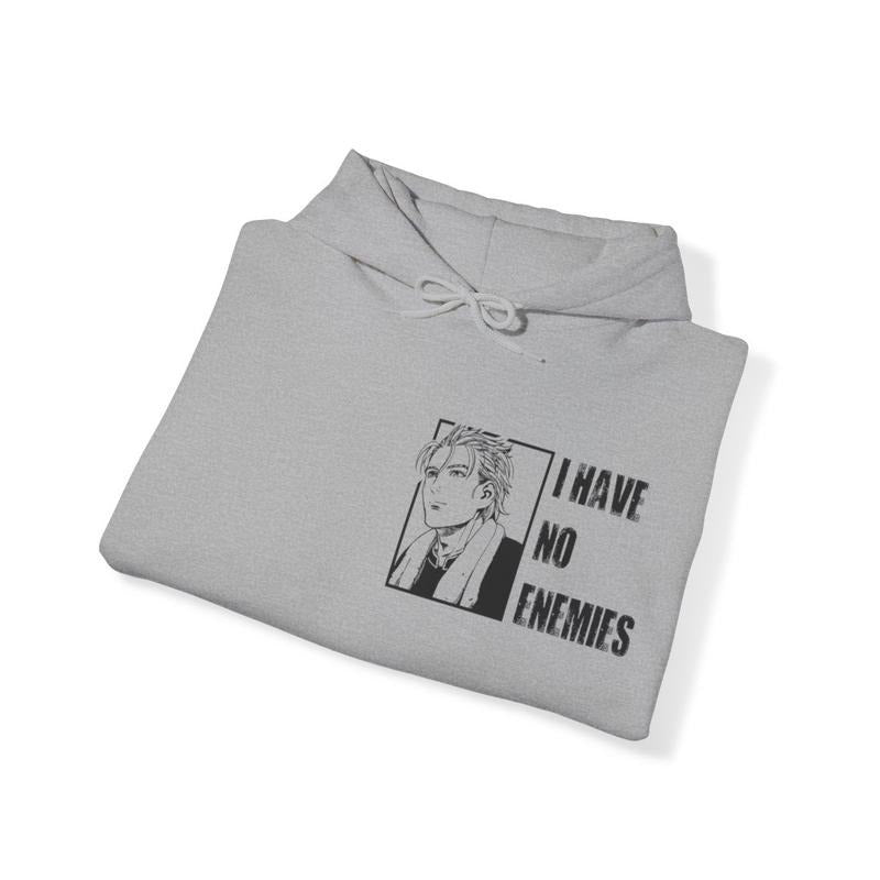 'No Enemies' Thorfinn Vinland Saga Anime Manga Inspired Casual Vinland Saga Cotton Blend Classic Menswear Girlblackhoodie T-Shirts, Hoodie, Sweatshirt - T-Shirt, Sweatshirt, Hoodie