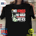 No Kings No War No Ice Shirt Unisex T-shirt, Sweatshirt, Hoodie, Long Sleeve Tee - T-Shirt, Sweatshirt, Hoodie