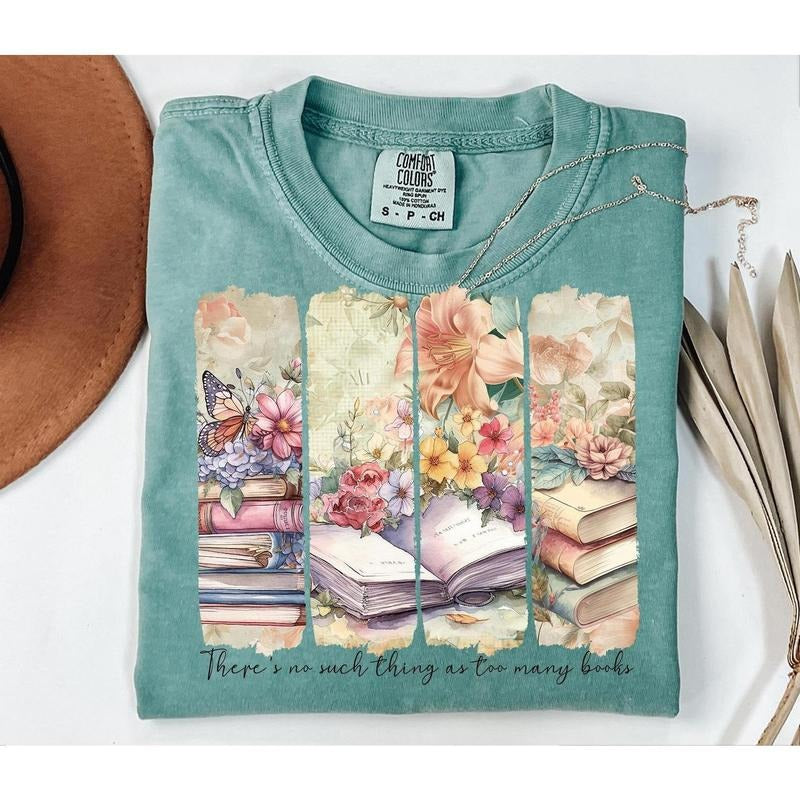 No Such Thing As Too Many Books Shirt Book Lover Shirt Brushstroke Sublimation Digital Download Books Teacher Bookish Shirt T-Shirts, Hoodie, Sweatshirt - T-Shirt, Sweatshirt, Hoodie
