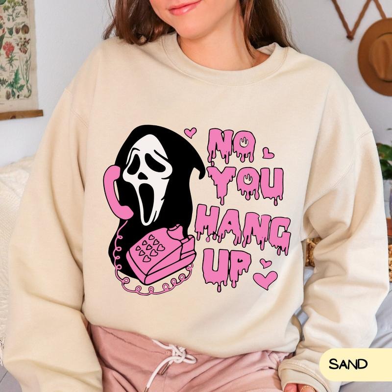 No You Hang Up Ghostface Valentine Shirt Halloween Funny Couple Funny Valentine Shirt Funny Ghostface T-Shirts, Hoodie, Sweatshirt - T-Shirt, Sweatshirt, Hoodie