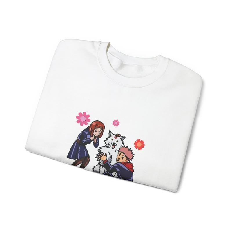 Nobara Yuji Pixel Ju Jutsu Kaisen Anime Mange Inspired JJK Kugisaki Itadori Casual Cotton Crew Neck Menswear Top Menswear Top Classic Love T-Shirts, Hoodie, Sweatshirt - T-Shirt, Sweatshirt, Hoodie