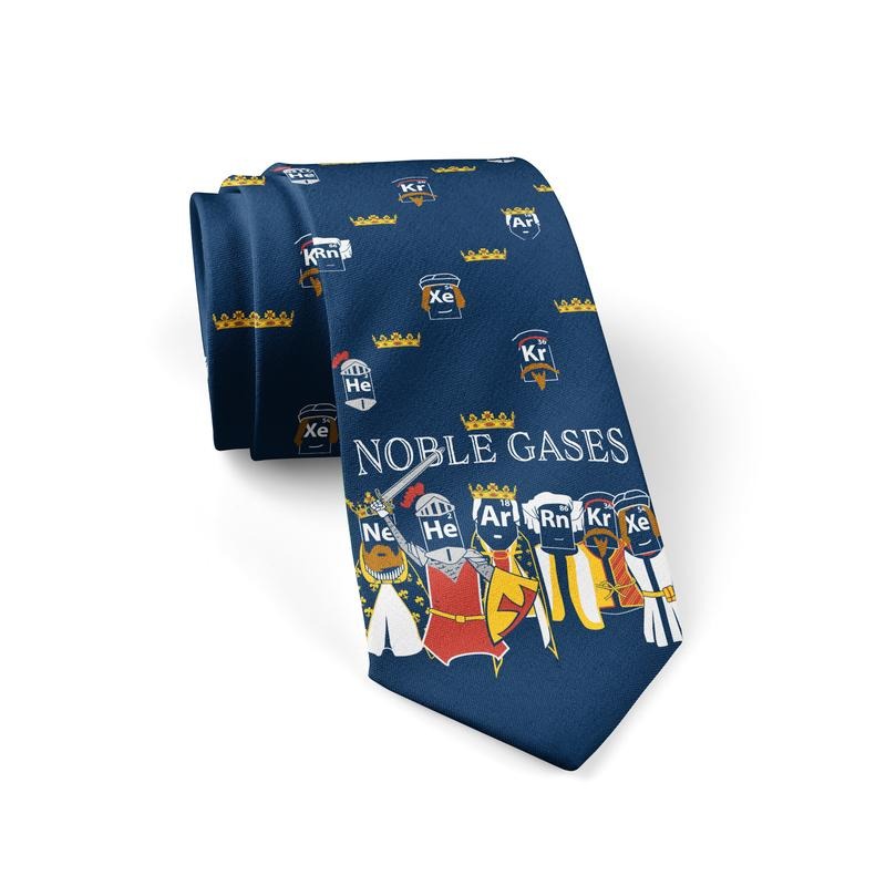 Noble Gases Necktie Funny Neckties Science Teacher Tie Novelty Neckties Funny Ties T-Shirts, Hoodie, Sweatshirt - T-Shirt, Sweatshirt, Hoodie