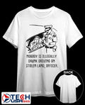 Nobody is illegaly drunk driving on stolen land officer shirt Unisex T-shirt, Sweatshirt, Hoodie, Long Sleeve Tee - T-Shirt, Sweatshirt, Hoodie