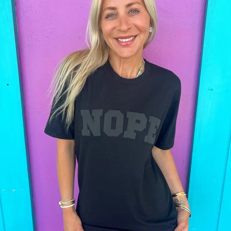 Nope Black T-Shirts, Hoodie, Sweatshirt - T-Shirt, Sweatshirt, Hoodie