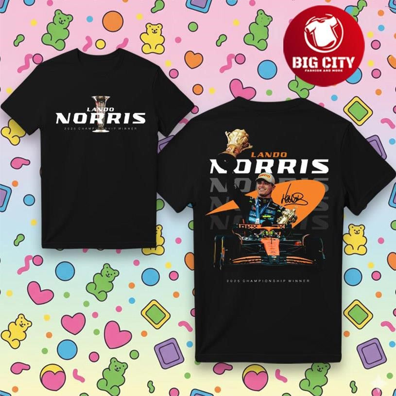 Norris Champion 2025 Two Sided Shirt Unisex T-shirt, Sweatshirt, Hoodie, Long Sleeve Tee - T-Shirt, Sweatshirt, Hoodie