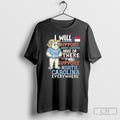 North Carolina Tar Heels I Will Support North Carolina Mystic Here Or There I Will Unisex T-shirt, Sweatshirt, Hoodie, Long Sleeve Tee - T-Shirt, Sweatshirt, Hoodie