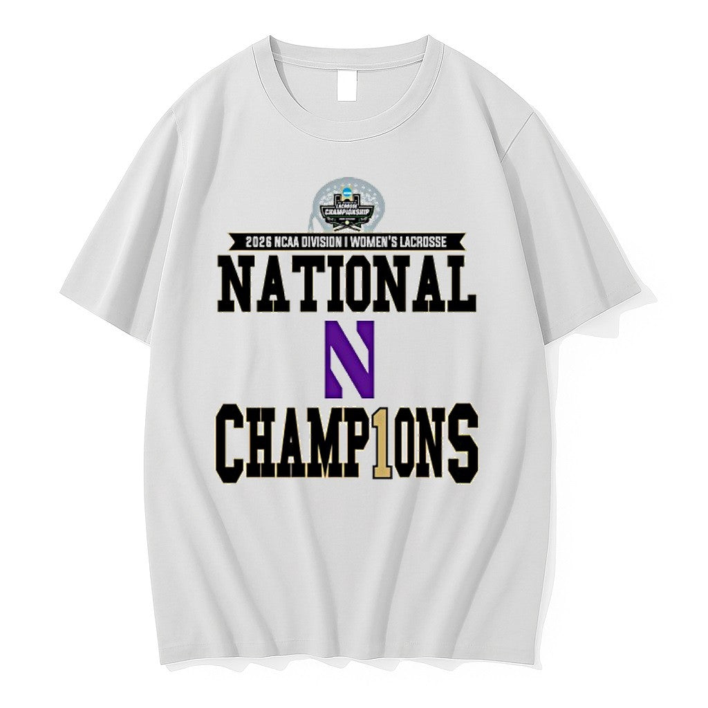 Northwestern Wildcats 2026 Ncaa Division I Womens Lacrosse National Champions Tshirts Sweater - T-Shirt, Sweatshirt, Hoodie