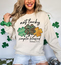 Not Lucky Simply Blessed Stpatrick'S Day Shamrock Clover Stpatrick'S Shirt Stpatrick'S Quotes T-Shirts, Hoodie, Sweatshirt - T-Shirt, Sweatshirt, Hoodie
