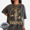 Nowhere Existence Violence Shirt Violet Sorrengail Bookish Shirt Fourth Wing Readers Fantasy Book Dragon Shirt T-Shirts, Hoodie, Sweatshirt - T-Shirt, Sweatshirt, Hoodie