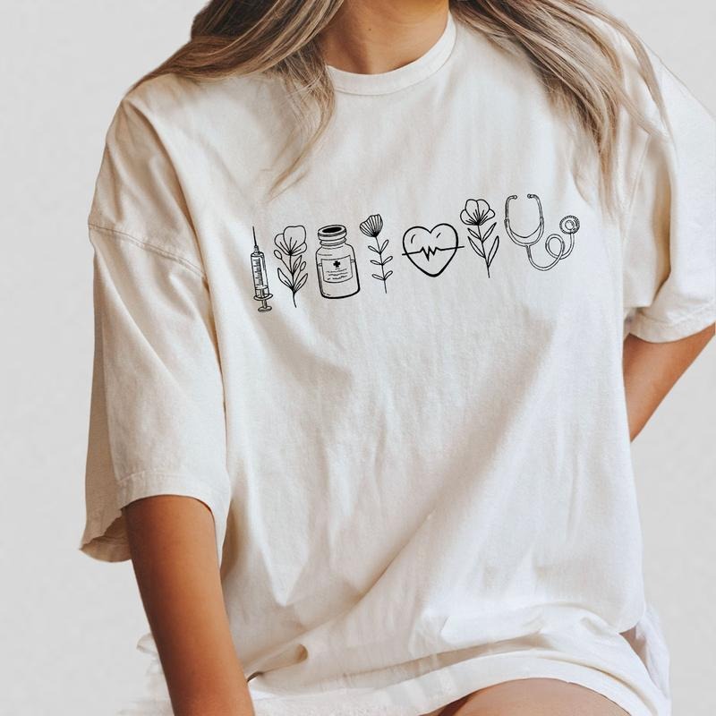 Nurse Life Shirt Medical Shirt RN Shirt Nurse Week Shirt Floral Nurse Shirt New Nurse Flower Nurse Student Shirt Registered Nurse Nurse Appreciation Nurse Pattern Flower Top T-Shirts, Hoodie, Sweatshirt - T-Shirt, Sweatshirt, Hoodie