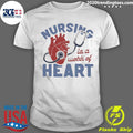Nursing Is A Work Of Heart, Sassy Frass Nurse Vintage T-Shirt Unisex T-shirt, Sweatshirt, Hoodie, Long Sleeve Tee - T-Shirt, Sweatshirt, Hoodie