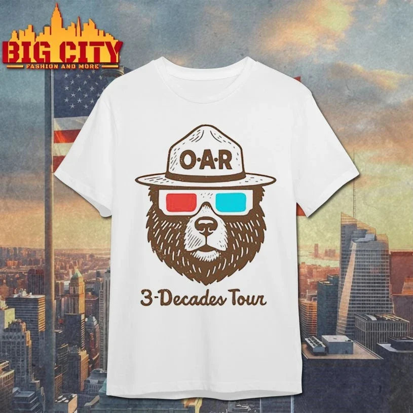 O.A.R. Three Decades Tour 3D shirt Unisex T-shirt, Sweatshirt, Hoodie, Long Sleeve Tee - T-Shirt, Sweatshirt, Hoodie