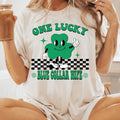 ONE LUCKY BLUE COLLAR WIFE SHIRT (COMFORT COLORS CASUAL SHIRT SHIRT ST. PATTYS DAY) Comfortable Fit T-Shirts, Hoodie, Sweatshirt - T-Shirt, Sweatshirt, Hoodie