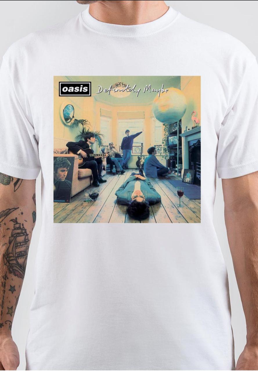 Oasis Definitely Maybe White T-Shirts, Hoodie, Sweatshirt - T-Shirt, Sweatshirt, Hoodie