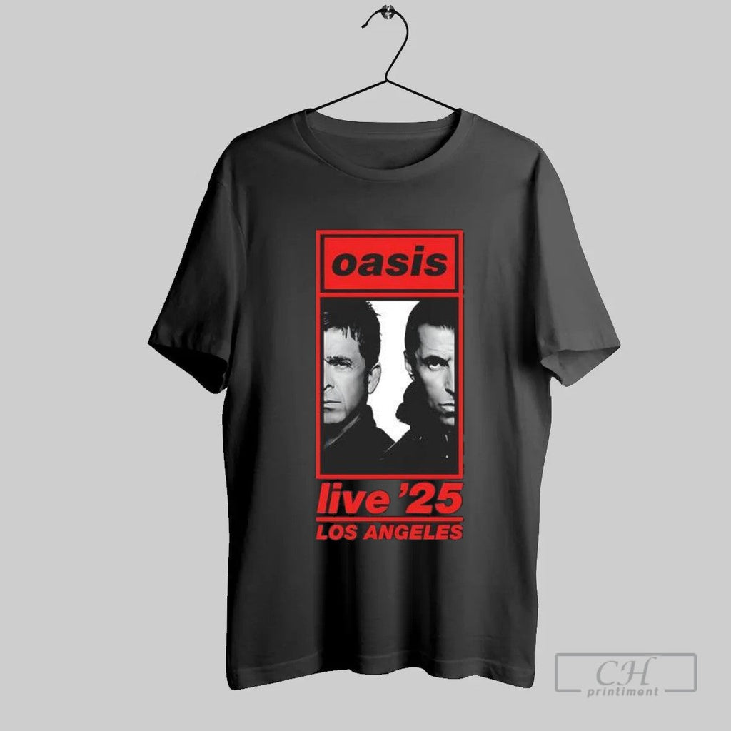 Oasis Live Los Angeles Noel Liam Gallagher T Shirt Unisex T-shirt, Sweatshirt, Hoodie, Long Sleeve Tee - T-Shirt, Sweatshirt, Hoodie