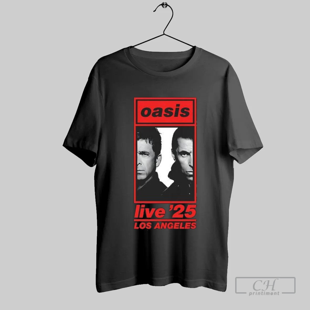 Oasis Live Los Angeles Noel Liam Gallagher T Shirt Unisex T-shirt, Sweatshirt, Hoodie, Long Sleeve Tee - T-Shirt, Sweatshirt, Hoodie