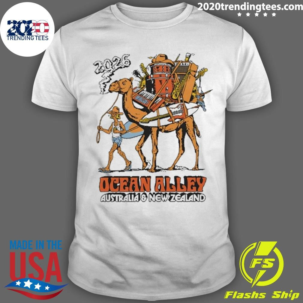 Ocean Alley 2026 Australia & New Zealand Tour Tee Shirt Unisex T-shirt, Sweatshirt, Hoodie, Long Sleeve Tee - T-Shirt, Sweatshirt, Hoodie