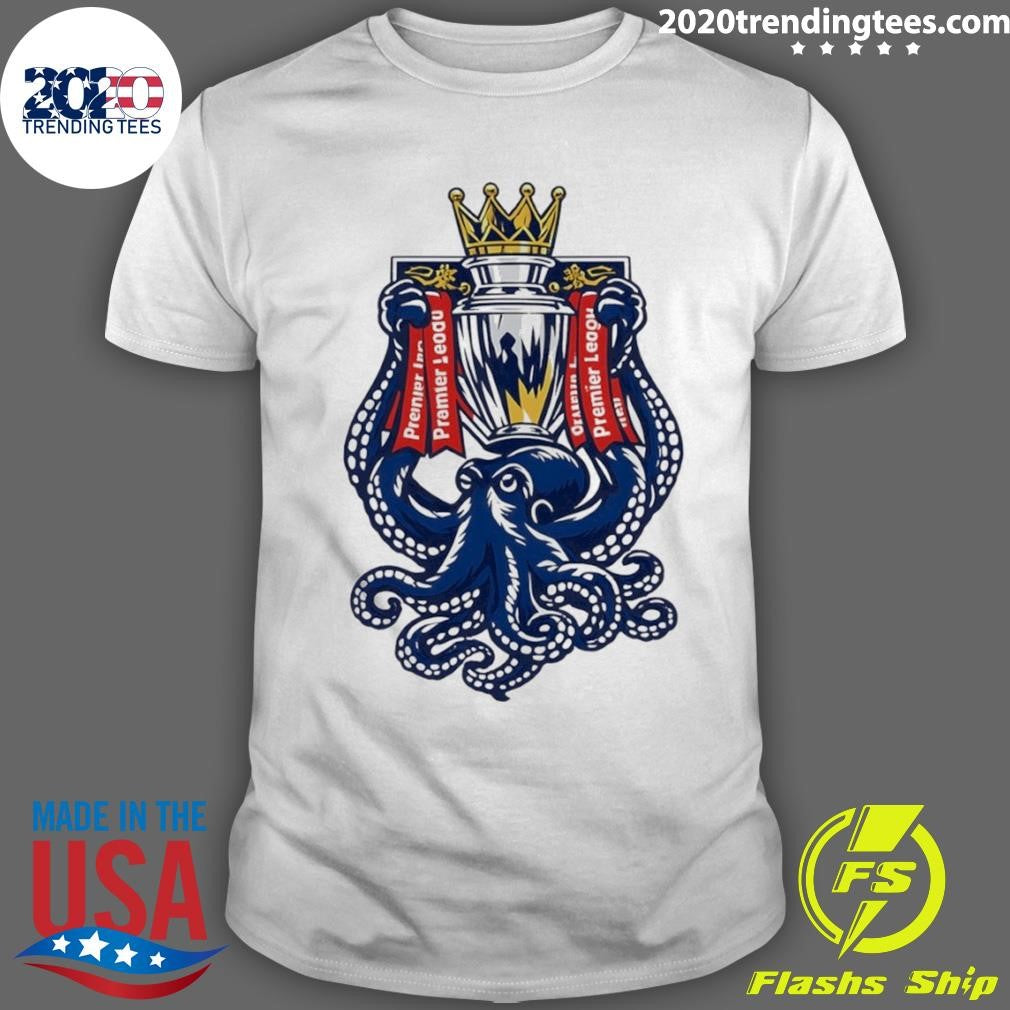 Octopus Holding Trophy Arsenal Premier League 2026 Shirt Unisex T-shirt, Sweatshirt, Hoodie, Long Sleeve Tee - T-Shirt, Sweatshirt, Hoodie