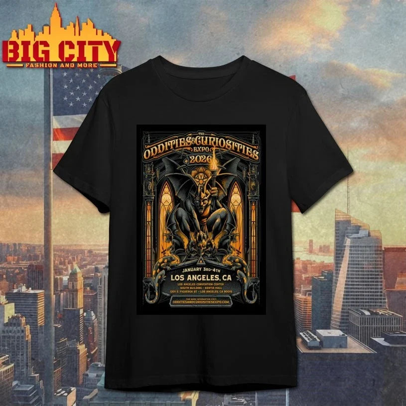 Oddities And Curiosities Expo Los Angeles CA Jan 3-4 2026 Poster shirt Unisex T-shirt, Sweatshirt, Hoodie, Long Sleeve Tee - T-Shirt, Sweatshirt, Hoodie