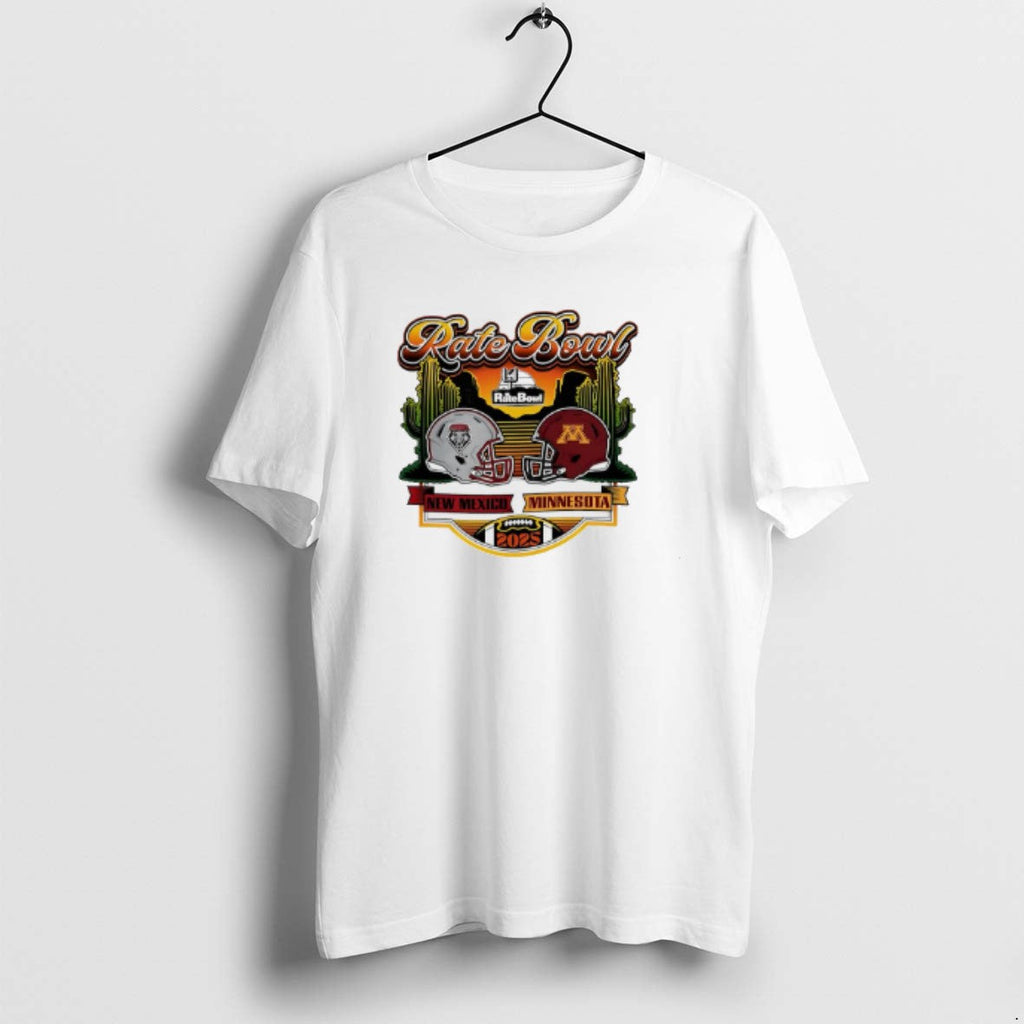 Official 2025 Rate Bowl Cactus Clash New Mexico Lobos Vs Minnesota Golden Gophers Matchup T-Shirts, Hoodie, Sweatshirt - T-Shirt, Sweatshirt, Hoodie