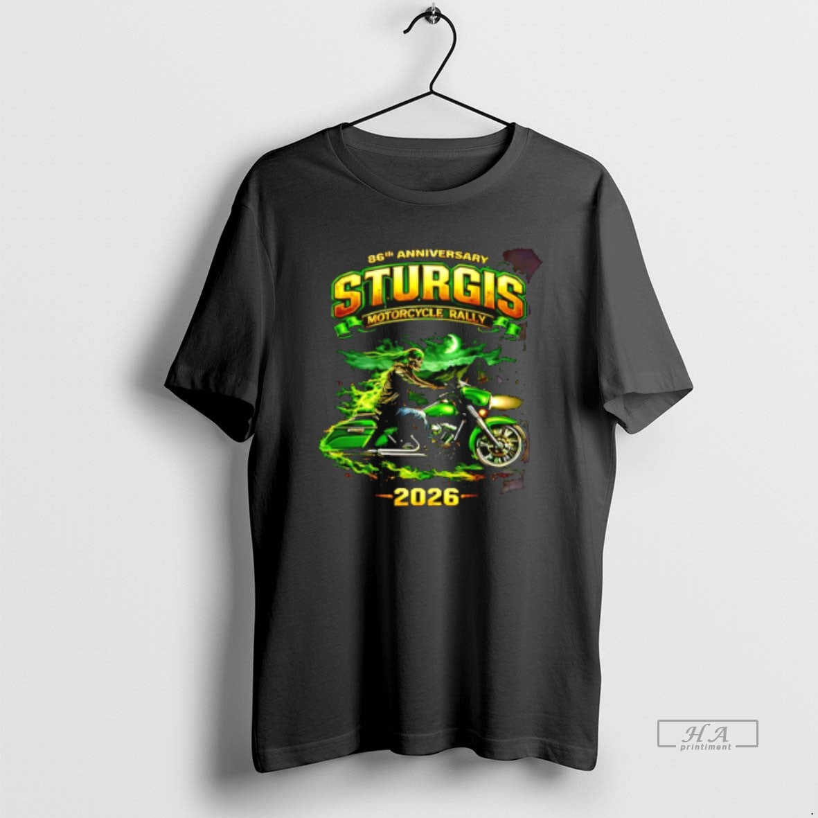Official 86th Anniversary 2026 Sturgis Motorcycle Rally Green Skeleton Rider T-Shirts, Hoodie, Sweatshirt - T-Shirt, Sweatshirt, Hoodie