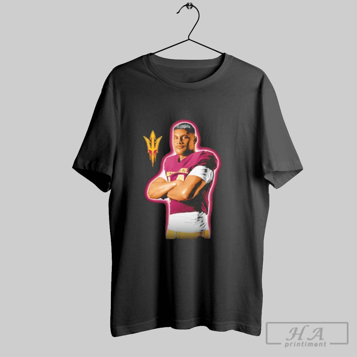 Official Aaron Ia Arizona State Sun Devils Portrait Unisex T-shirt, Sweatshirt, Hoodie, Long Sleeve Tee - T-Shirt, Sweatshirt, Hoodie