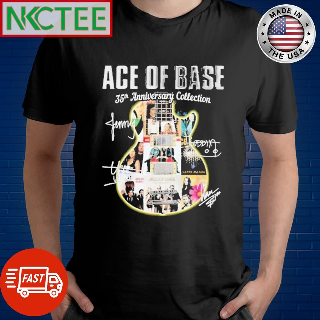 Official Ace Of Base 35th Anniversary Collection Signatures T-Shirt Unisex T-shirt, Sweatshirt, Hoodie, Long Sleeve Tee - T-Shirt, Sweatshirt, Hoodie