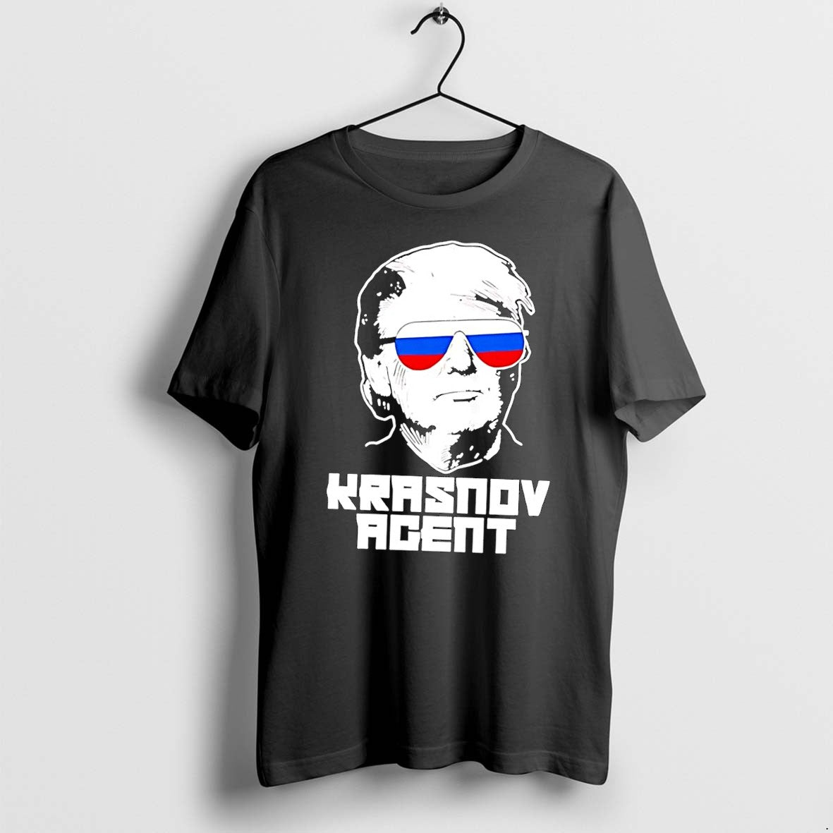 Official Agent Krasnov Donald Trump Black T Shirts Jpg Unisex T-shirt, Sweatshirt, Hoodie, Long Sleeve Tee - T-Shirt, Sweatshirt, Hoodie