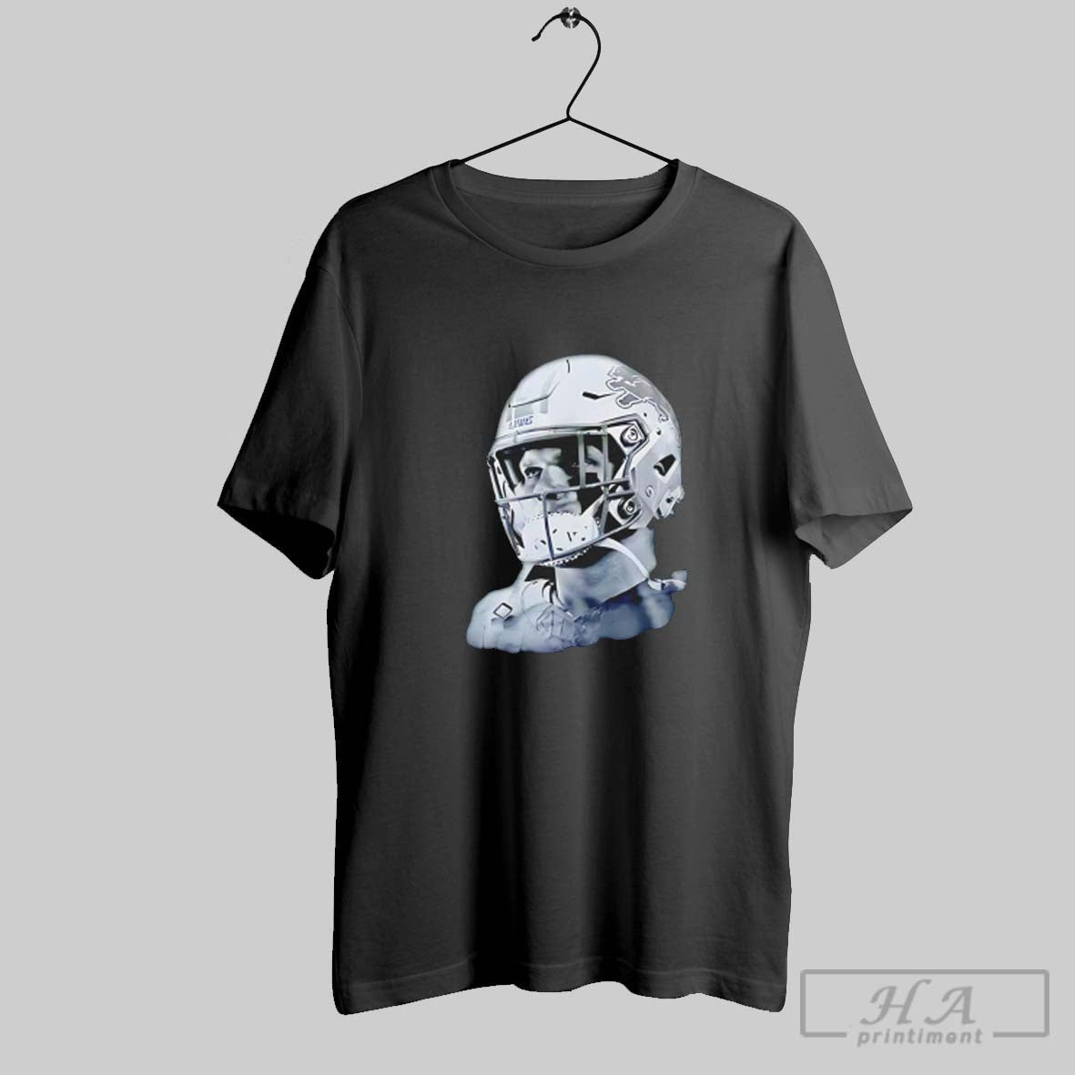 Official Aidan Hutchinson Detroit Lions Charcoal House Of Hutch Game Face Unisex T-shirt, Sweatshirt, Hoodie, Long Sleeve Tee - T-Shirt, Sweatshirt, Hoodie