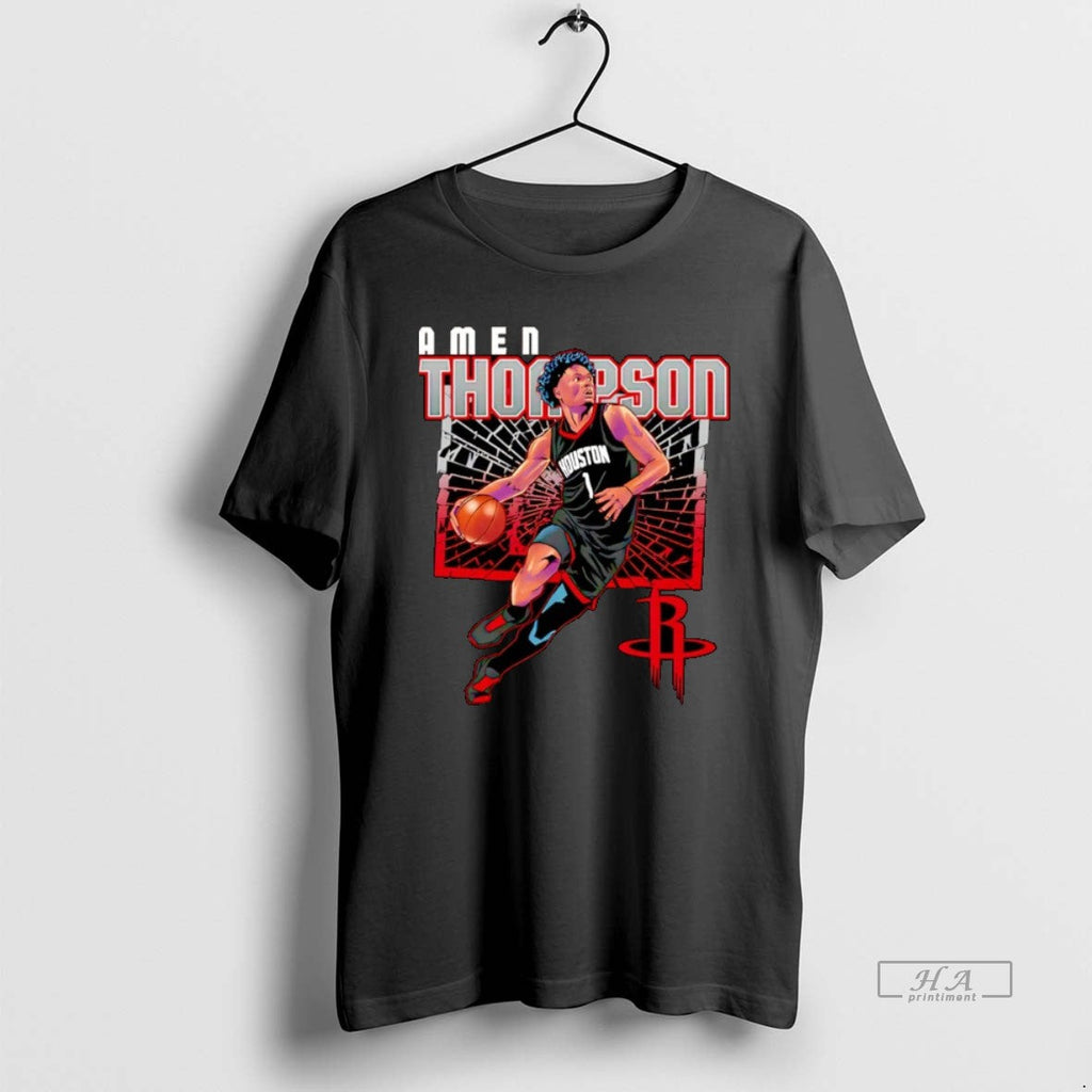 Official Amen Thompson Houston Rockets Shattered T-Shirts, Hoodie, Sweatshirt - T-Shirt, Sweatshirt, Hoodie