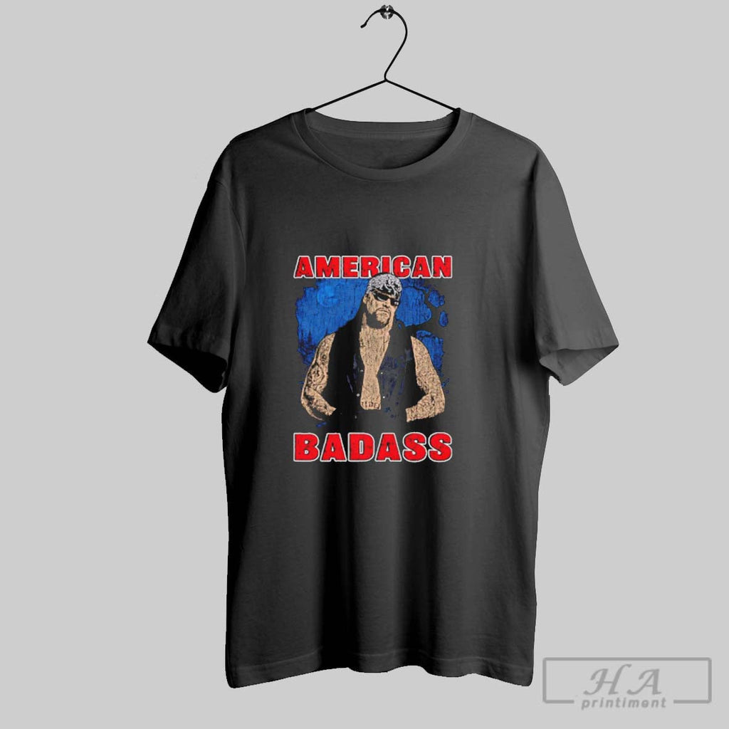Official American Badass Wwf Vintage Unisex T-shirt, Sweatshirt, Hoodie, Long Sleeve Tee - T-Shirt, Sweatshirt, Hoodie