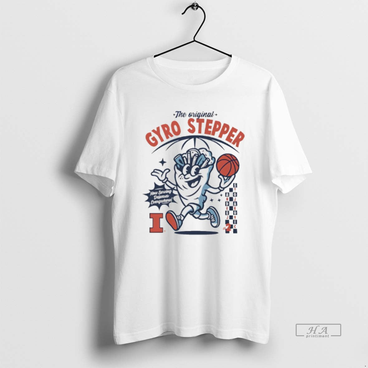 Official Andrej Stojakovic Illinois Fighting Illini Gyro Stepper T-Shirts, Hoodie, Sweatshirt - T-Shirt, Sweatshirt, Hoodie