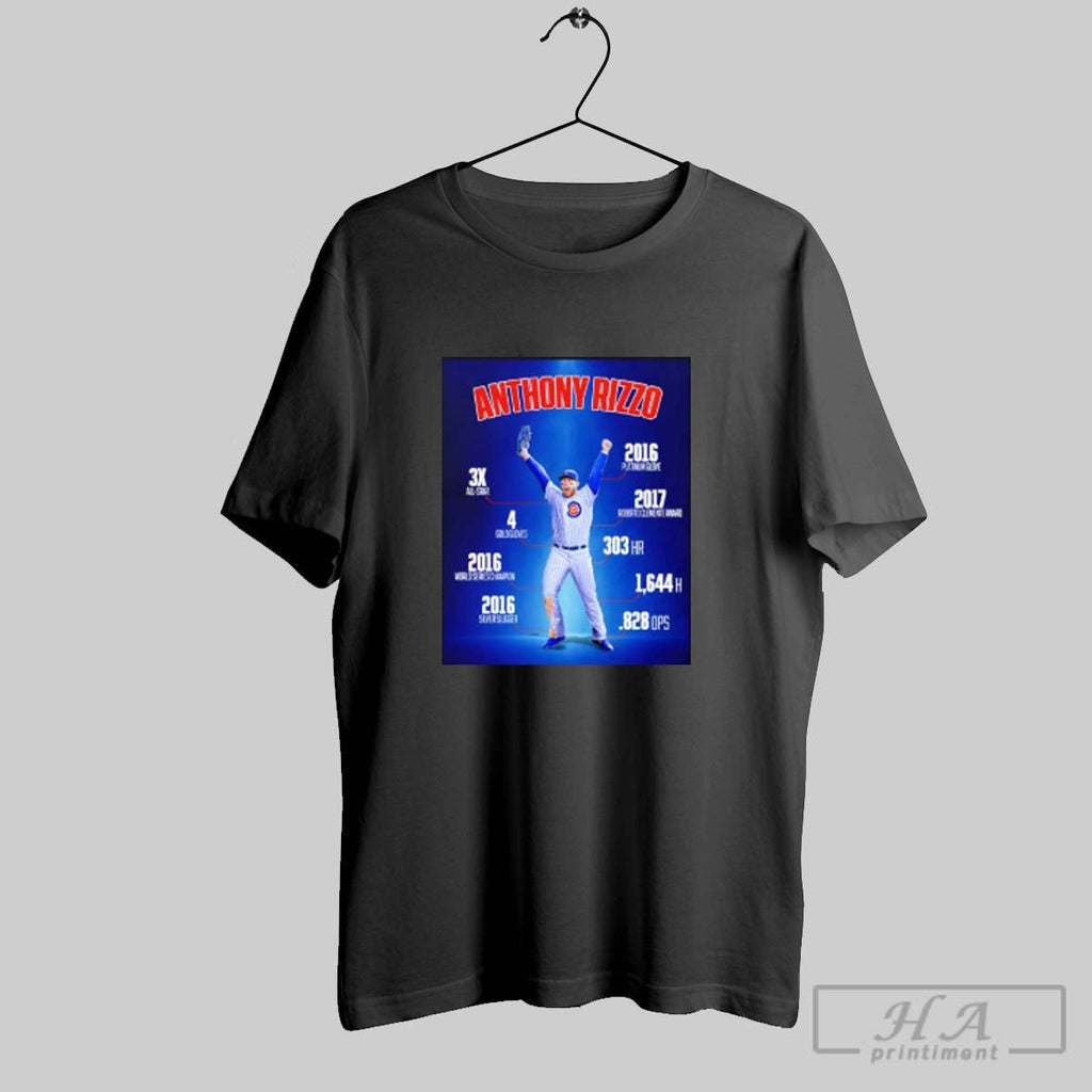 Official Anthony Rizzo Chicago Cubs Retire Poster Unisex T-shirt, Sweatshirt, Hoodie, Long Sleeve Tee - T-Shirt, Sweatshirt, Hoodie
