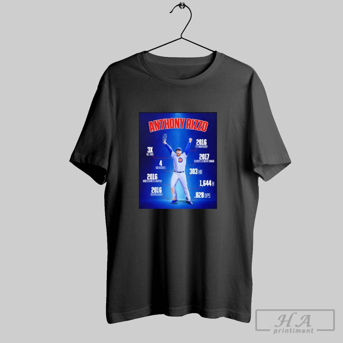 Official Anthony Rizzo Chicago Cubs Retire Poster Unisex T-shirt, Sweatshirt, Hoodie, Long Sleeve Tee - T-Shirt, Sweatshirt, Hoodie