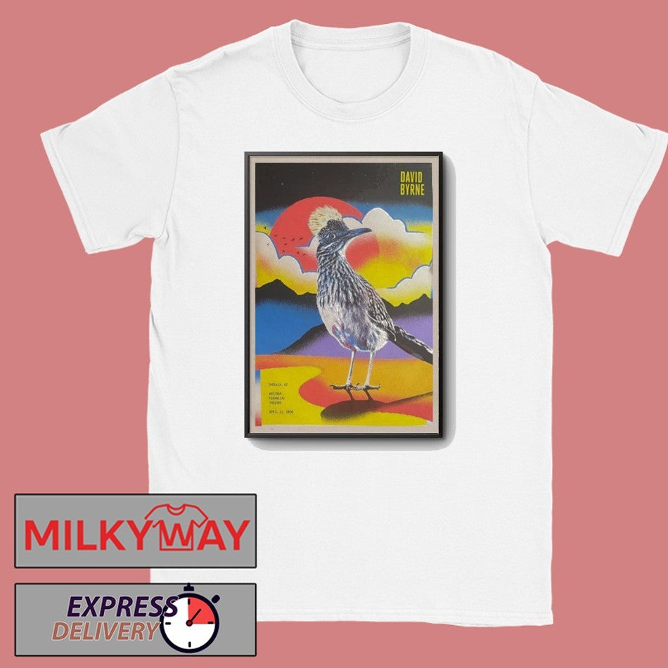 Apr 22 2026 David Byrne Poster Phoenix, AZ shirt Unisex T-shirt, Sweatshirt, Hoodie, Long Sleeve Tee - T-Shirt, Sweatshirt, Hoodie