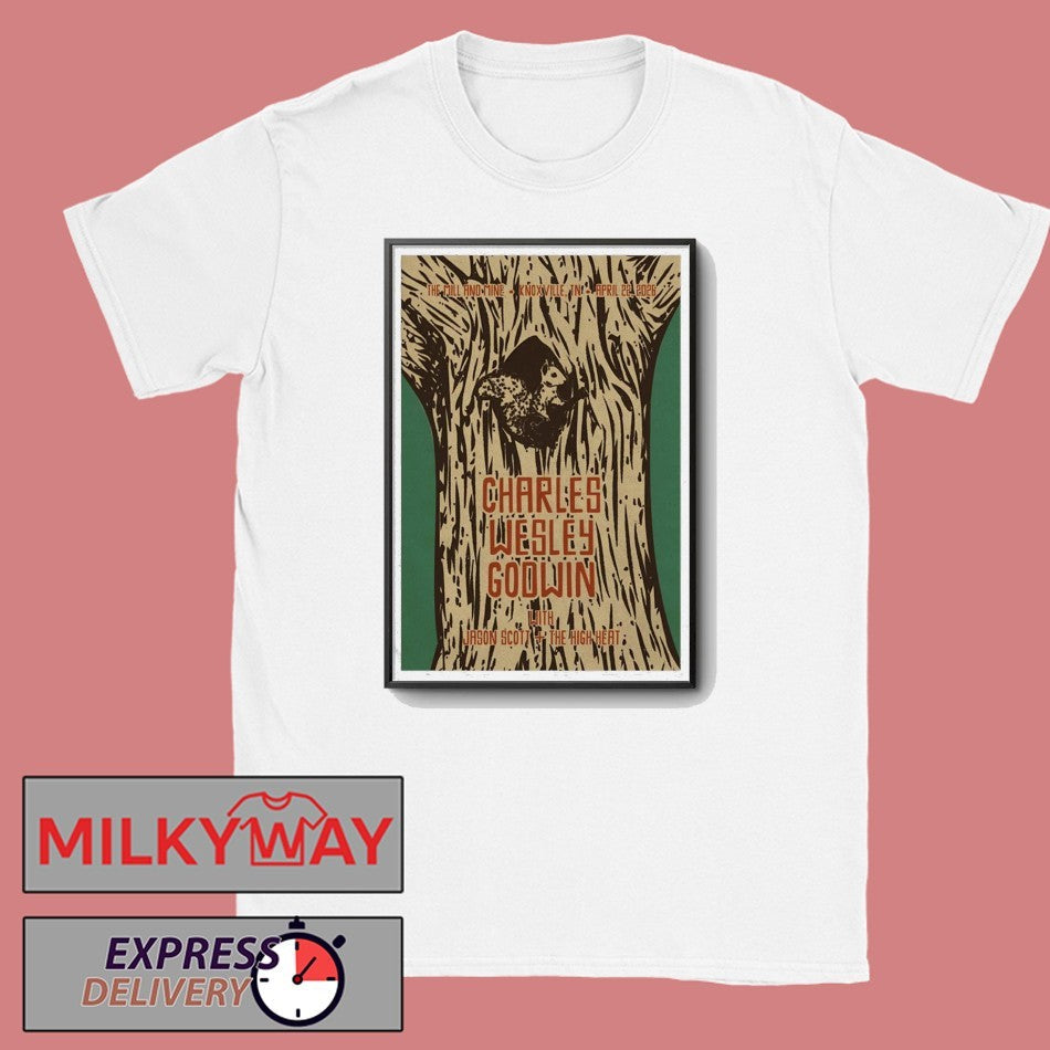 Apr 22 2026 Knoxville POSTER Charles Wesley Godwin shirt Unisex T-shirt, Sweatshirt, Hoodie, Long Sleeve Tee - T-Shirt, Sweatshirt, Hoodie