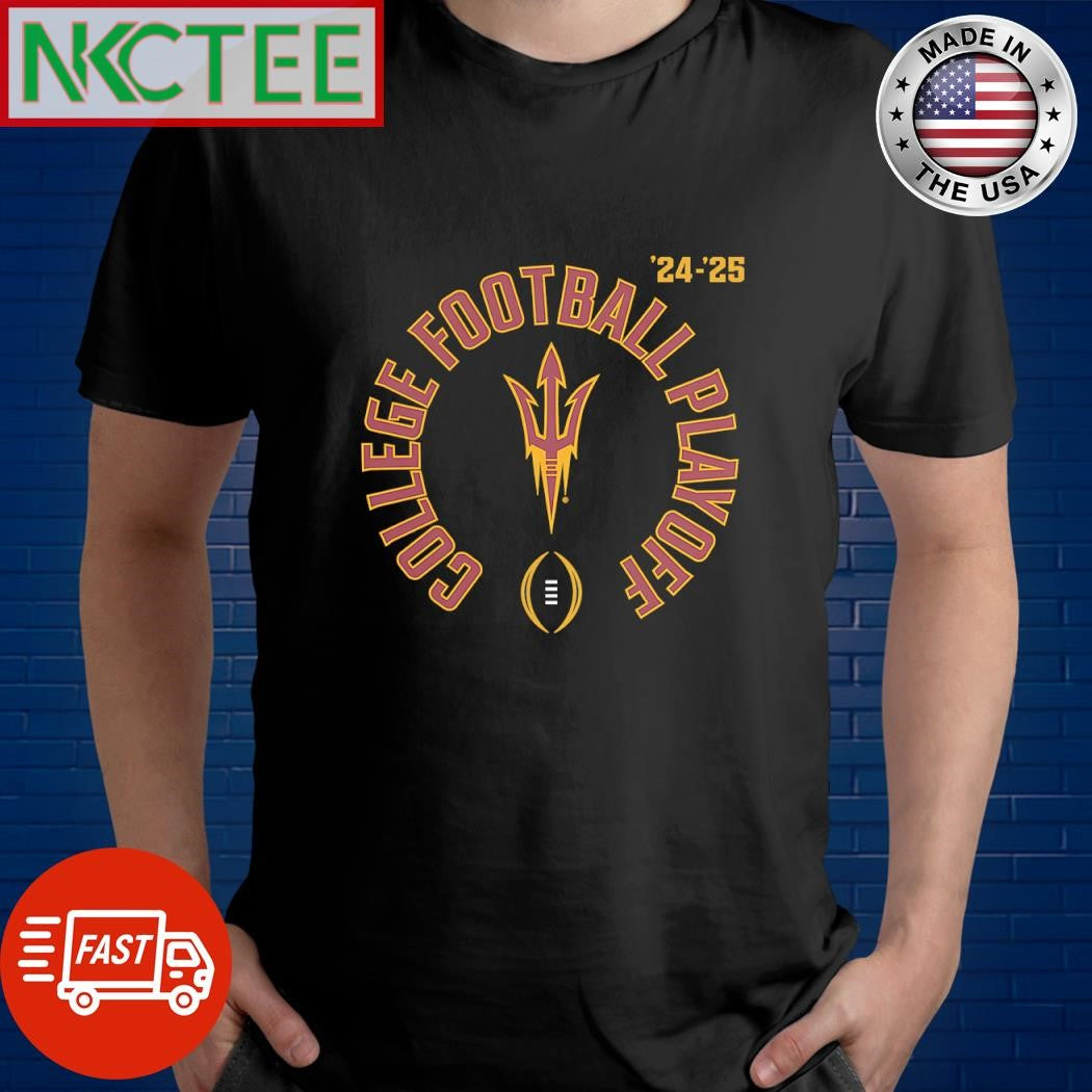 Official Arizona State Sun Devils 24′ 25′ College Football Playoff shirt Unisex T-shirt, Sweatshirt, Hoodie, Long Sleeve Tee - T-Shirt, Sweatshirt, Hoodie