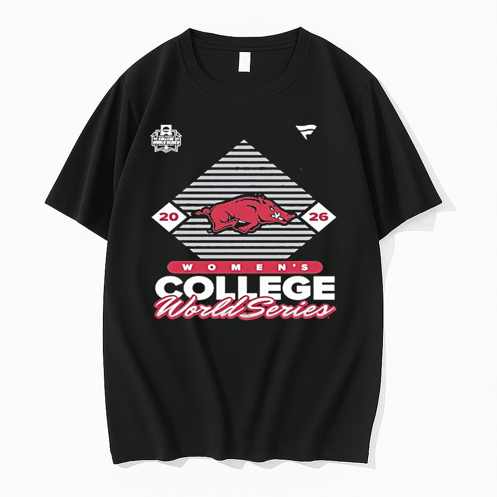Official Arkansas Razorbacks 2026 Ncaa Softball Womens College World Series 1 T Shirts Unisex T-shirt, Sweatshirt, Hoodie, Long Sleeve Tee - T-Shirt, Sweatshirt, Hoodie