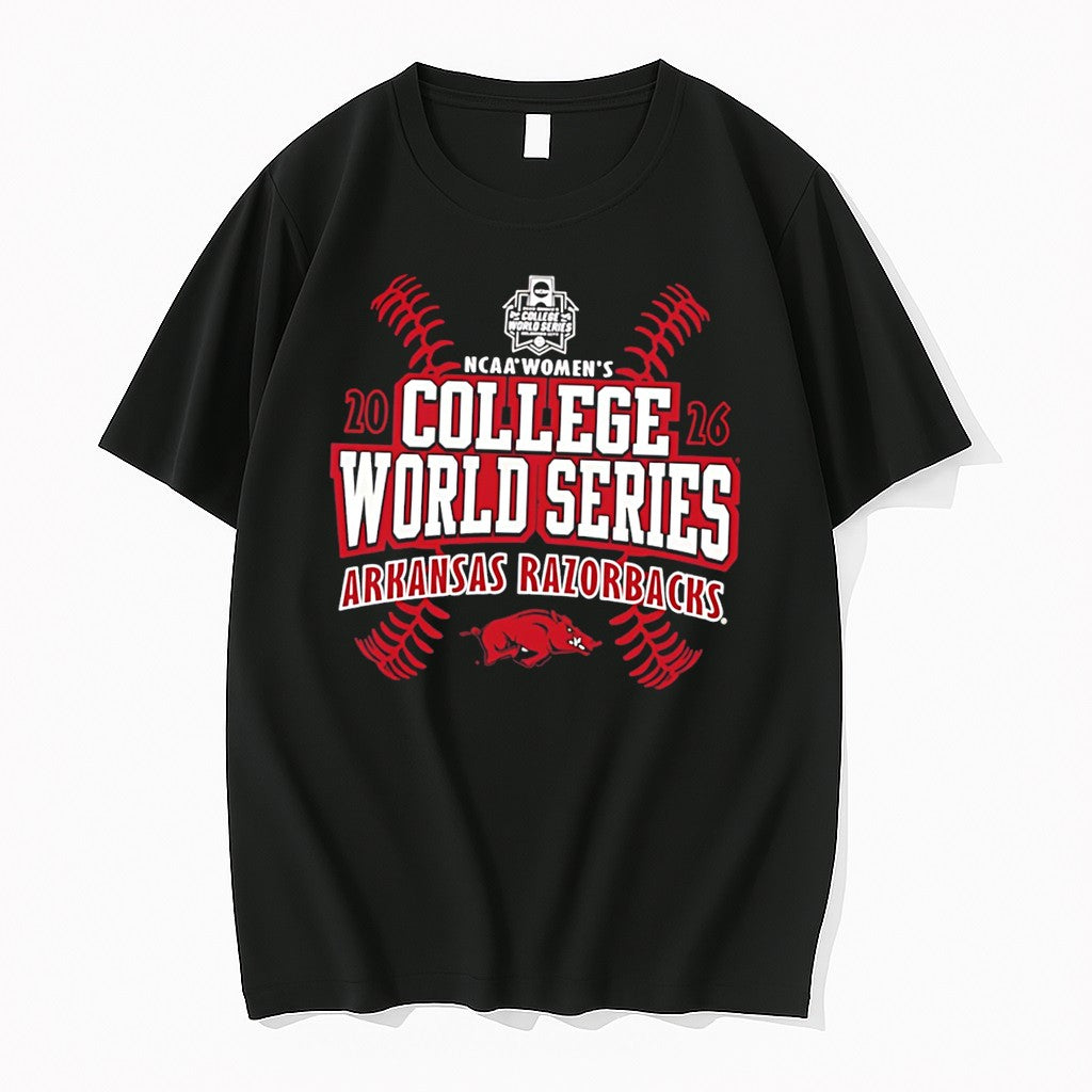 Official Arkansas Razorbacks 2026 Womens College World Series Bound Tee T Shirts Unisex T-shirt, Sweatshirt, Hoodie, Long Sleeve Tee - T-Shirt, Sweatshirt, Hoodie