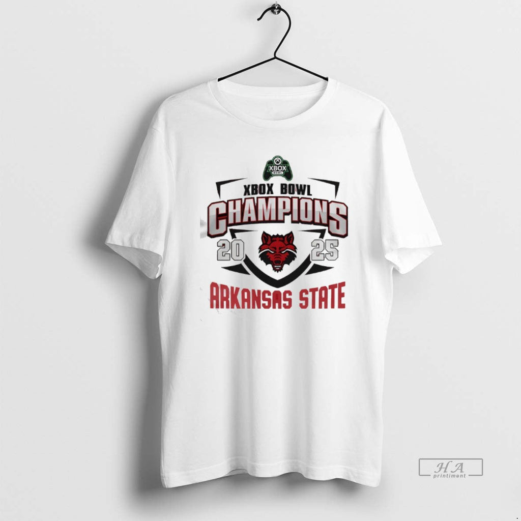 Official Arkansas State Red Wolves Xbox Bowl Champions 2025 Logo T-Shirts, Hoodie, Sweatshirt - T-Shirt, Sweatshirt, Hoodie