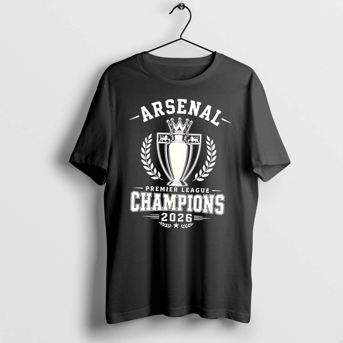 Official Arsenal Premier League Champions 2026 Victory Tee T Shirts Jpg Unisex T-shirt, Sweatshirt, Hoodie, Long Sleeve Tee - T-Shirt, Sweatshirt, Hoodie
