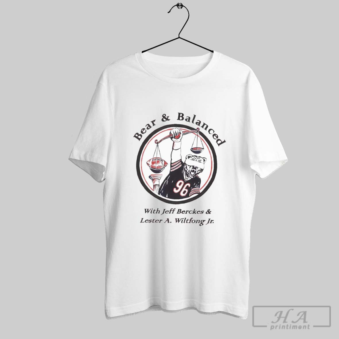 Official Bear And Balanced With Jeff Berckes And Lester A Wiltfong Jr Unisex T-shirt, Sweatshirt, Hoodie, Long Sleeve Tee - T-Shirt, Sweatshirt, Hoodie