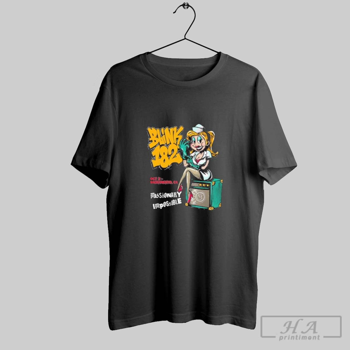 Official Blink 182 Event Aftershock Festival Sacramento Ca October 2 2025 Shirt Unisex T-shirt, Sweatshirt, Hoodie, Long Sleeve Tee - T-Shirt, Sweatshirt, Hoodie