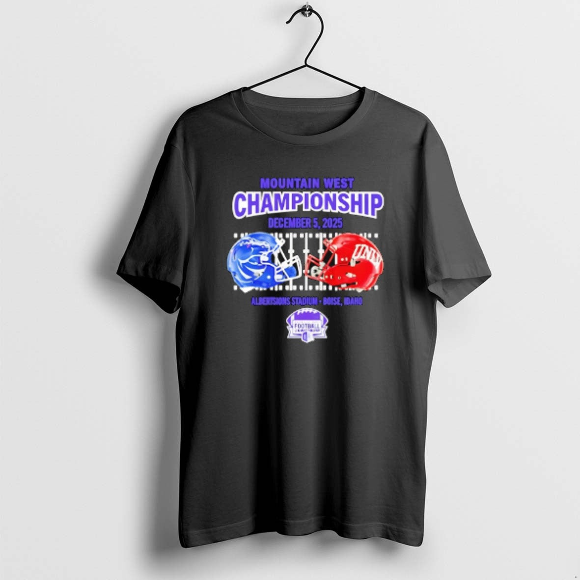 Official Boise State Vs Unlv 2025 Mountain West Championship Dueling Helmet T-Shirts, Hoodie, Sweatshirt - T-Shirt, Sweatshirt, Hoodie